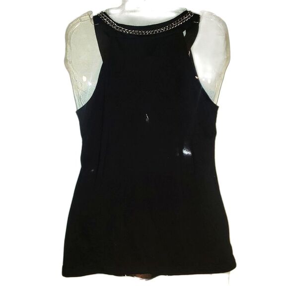 Apostrophe Women Small Black Tank Top | Whimsygoth RomanticGoth SLVS Blouse - Picture 2 of 5